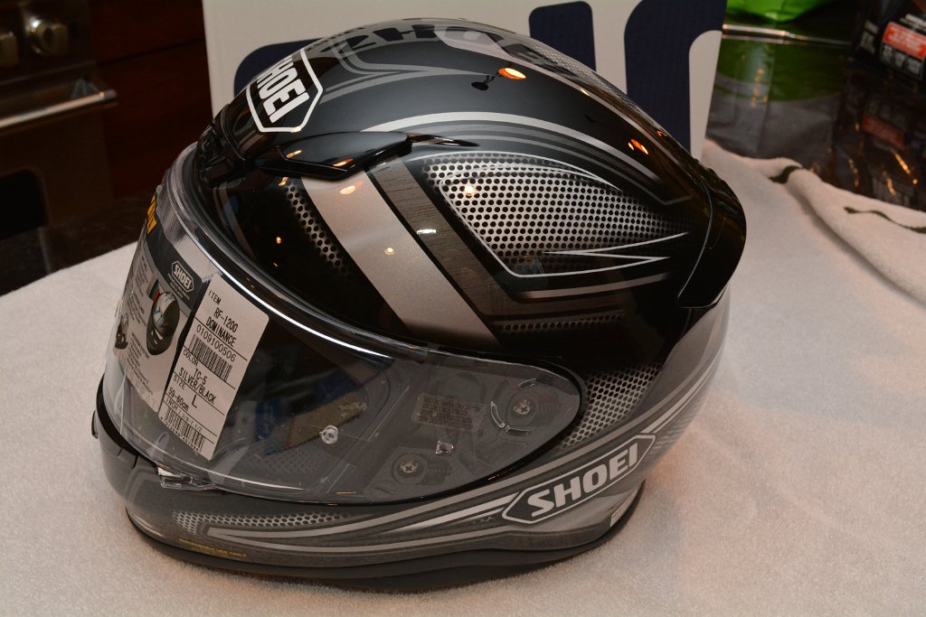 Shoei RF 1200 Dominance Silver Black Graphic Large NIB HDBitchin